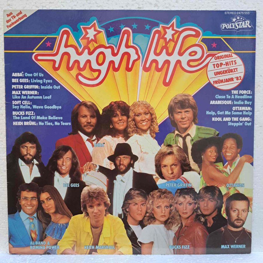 High Life '82 – ABBA, Bee Gees, Genesis, Al Bano & Romina Power, Arabesque – Disc Vinil LP VG VG+ (lotH) - 2475 555