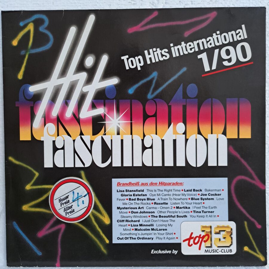 Hit Fascination 1/90 Disc VINIL LP VG+ Lisa Stansfield, Laid Back, Bad Boys Blue, Blue System, Roxette, Liza Minnelli, Martika, Tina Turner ... (REPOSTAT) (copie)