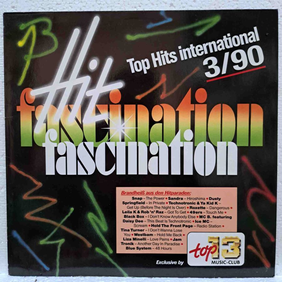 Hit Fascination 3 90 (2) Hit Fascination 3/90 - Disc Vinil LP EX Roxette, Blue System, Jam Tronik, Tina Turner, Liza Minnelli
