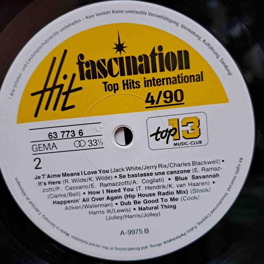 Hit Fascination 4/90 - Disc Vinil LP VG+ (lotG)