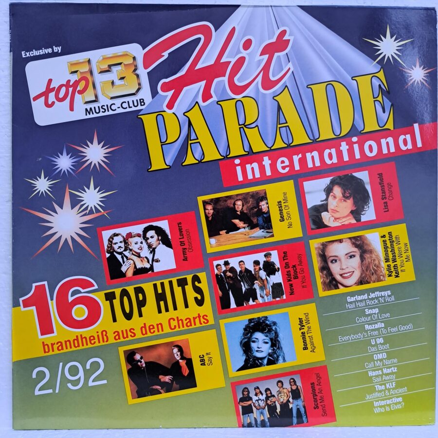 Hit International 2/92 Disc VINIL LP VG Army Of Lovers - U96 - OMD - U96 - The KLF - Snap! ....