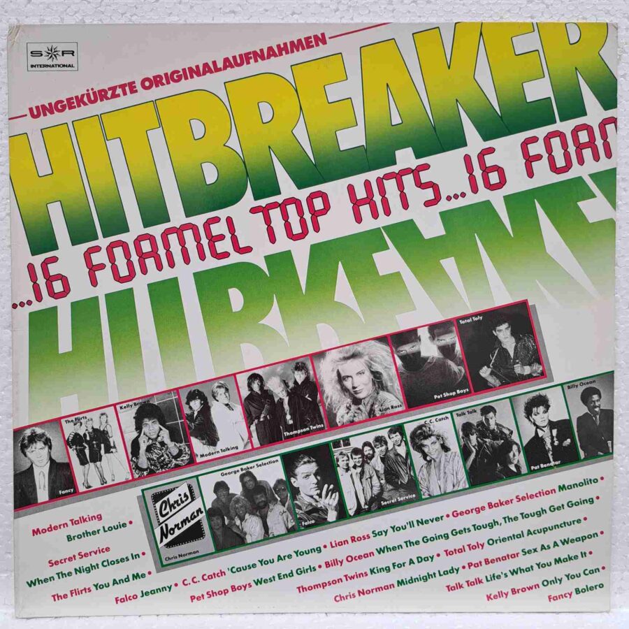 Hitbreaker - 16 Formel Top Hits - Modern Talking, Billy Ocean, C.C. Catch, Falco - Disc Vinil LP VG+ (lotM)