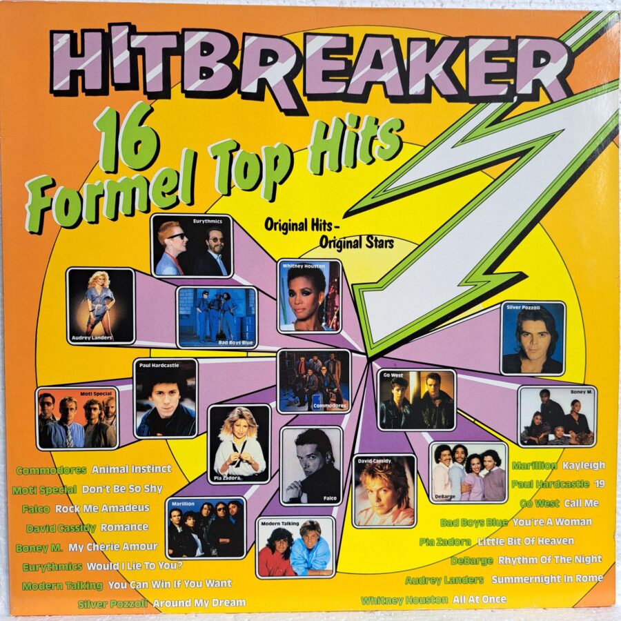 Hitbreaker - 16 Formel Top Hits Disc VINIL LP VG+ Moti Special, Falco, Bad Boys Blue, Commodores, Marillion, Modern Talking, Paul Hardcastle, Eurythmics, Silver Pozzoli,