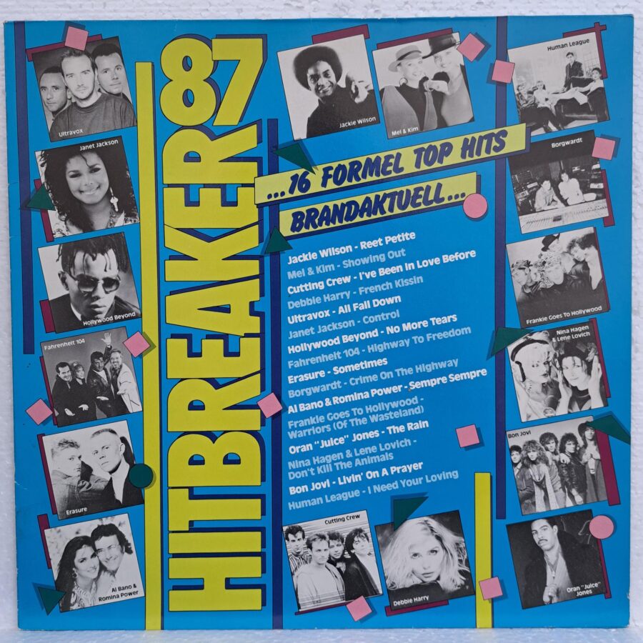 Hitbreaker 2/87 - 16 Formel Top Hits Disc VINIL LP VG VG+ Al Bano & Romina Power - Ultravox - Nina Hagen & Lene Lovich - Bon Jovi - Jackie Wilson - Erasure - Ultravox ...
