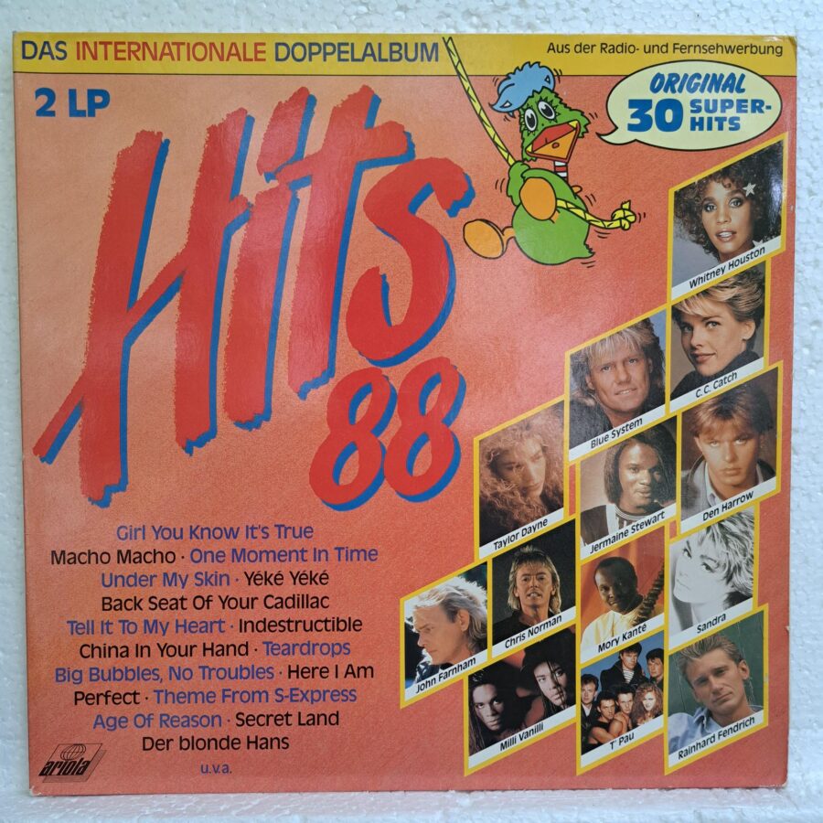 Hits '88 - Das Internationale Doppelalbum – Disc Vinil 2LP VG+ (lotB) - Bad Boys Blue, C. C. Catch, Blue System, Chris Norman, Mica Paris, T'Pau, ALF