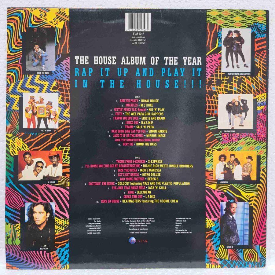 House Hits '88 - Salt 'N' Pepa, Coldcut, Jellybean, Kid 'N' Play - Disc Vinil LP VG+ (lotM)