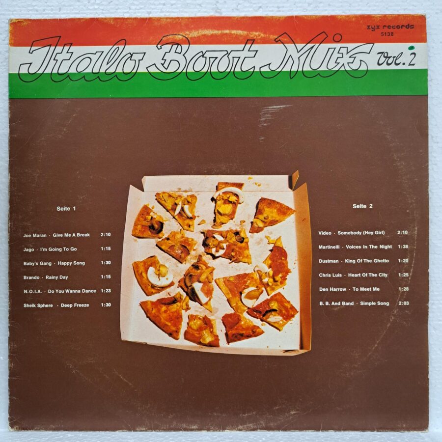 Italo Boot Mix Vol. 2 Disc VINIL LP VG
