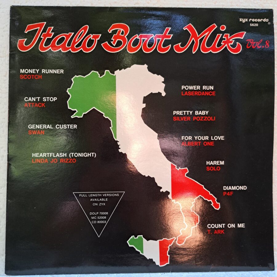 Italo Boot Mix Vol. 8 - Disc Vinil LP VG+ (lotE) - Albert One, Solo , Scotch, Attack, Swan , Laserdance, T. Ark