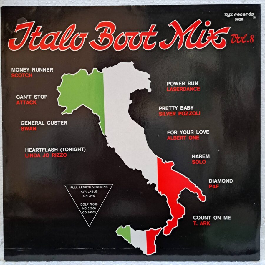 Italo Boot Mix Vol. 8 – Disc Vinil MAXI VG VG+ (lotD) - Albert One, P4F, T. Ark, Scotch, Swan, Laserdance