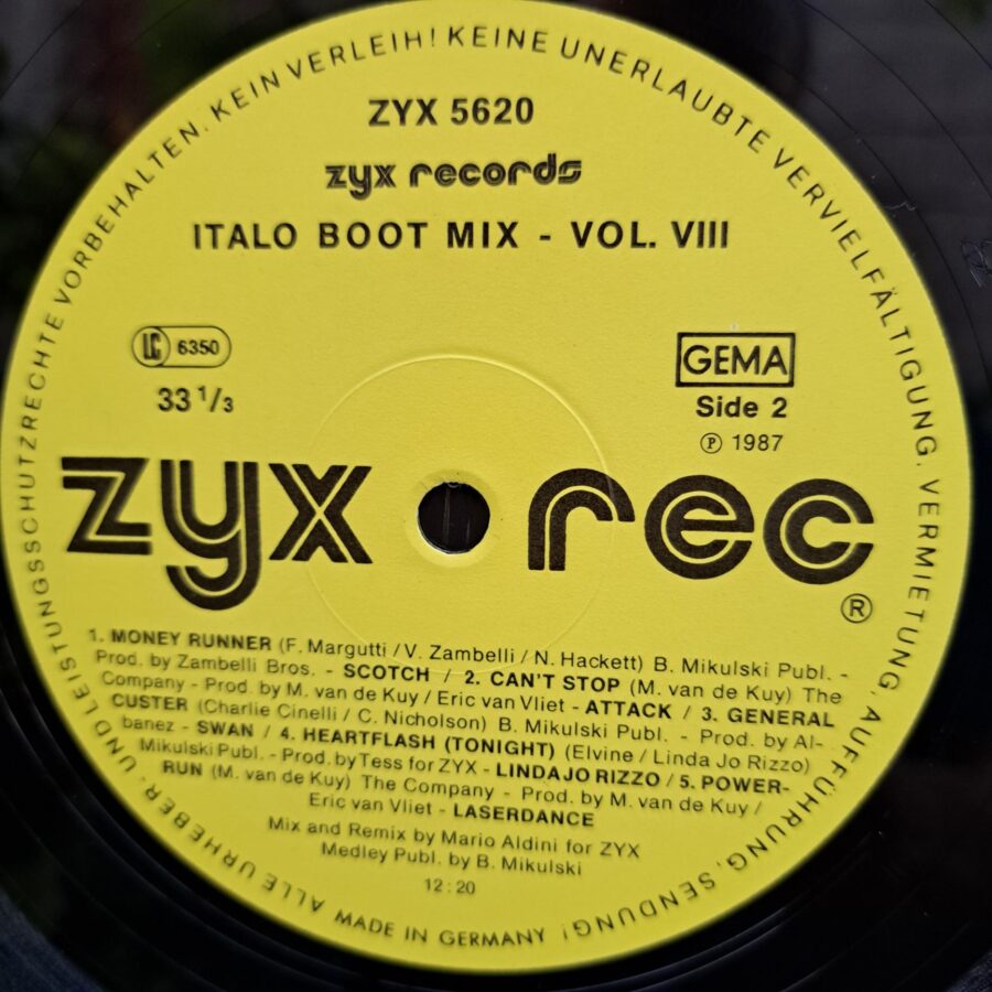 Italo Boot Mix Vol. 8 Disc VINIL LP VG VG+ (box4) Scotch - Silver Pozzoli - OFF - Laserdance - Linda Jo Rizzo ....