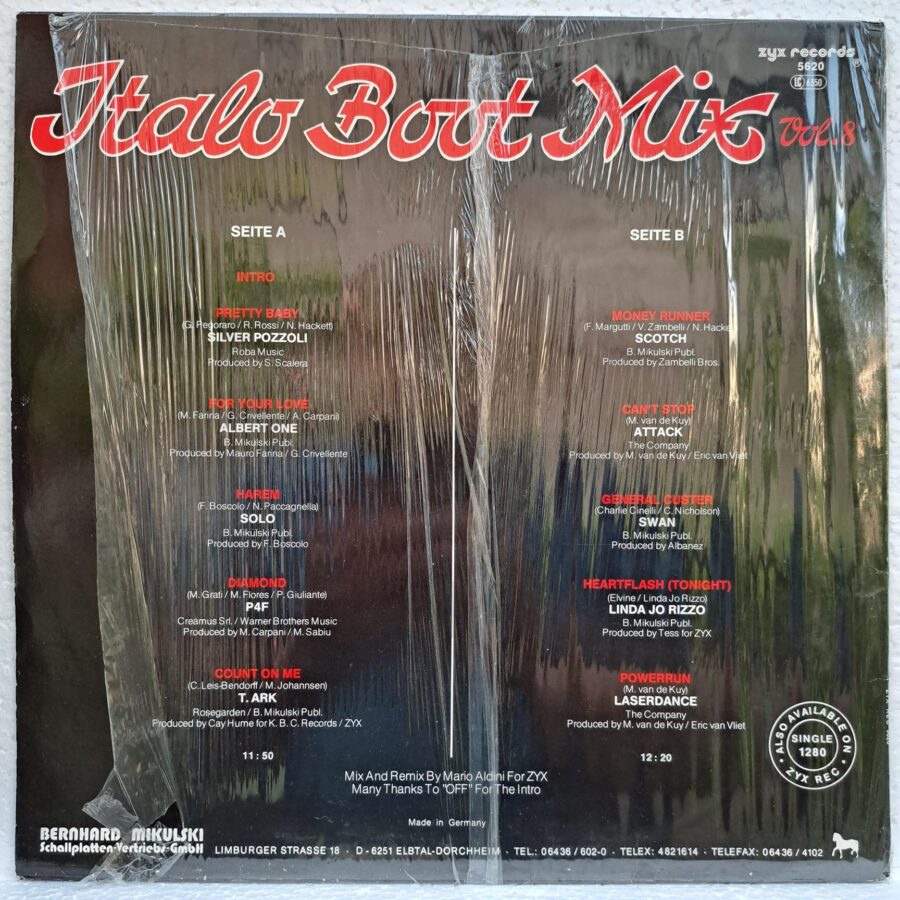 Italo Boot Mix Vol. 8 Disc VINIL LP VG VG+ (box4) Scotch - Silver Pozzoli - OFF - Laserdance - Linda Jo Rizzo ....