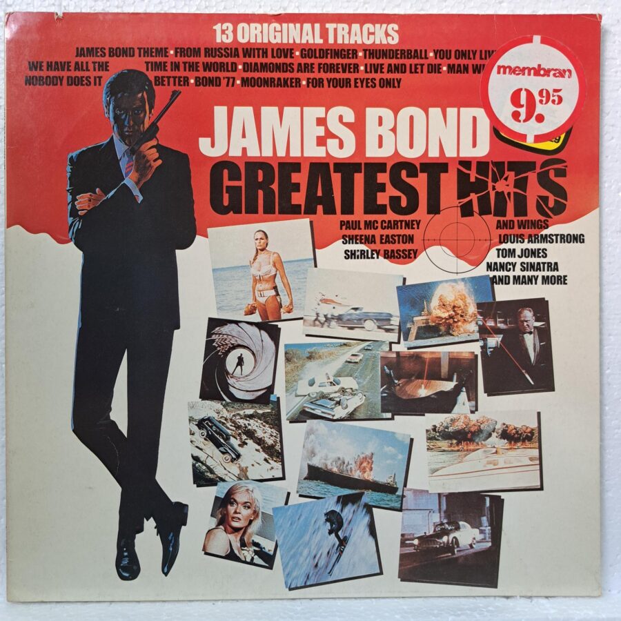 James Bond Greatest Hits – Disc Vinil LP VG+ (lotC) - John Barry, Carly Simon, Lulu, Shirley Bassey, Tom Jones