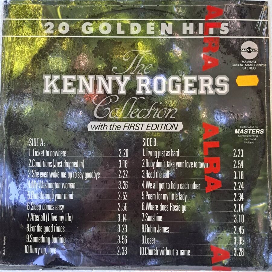 Kenny Rogers With The First Edition – The Kenny Rogers Collection - 20 Golden Hits– Disc Vinil LP VG (lotD)
