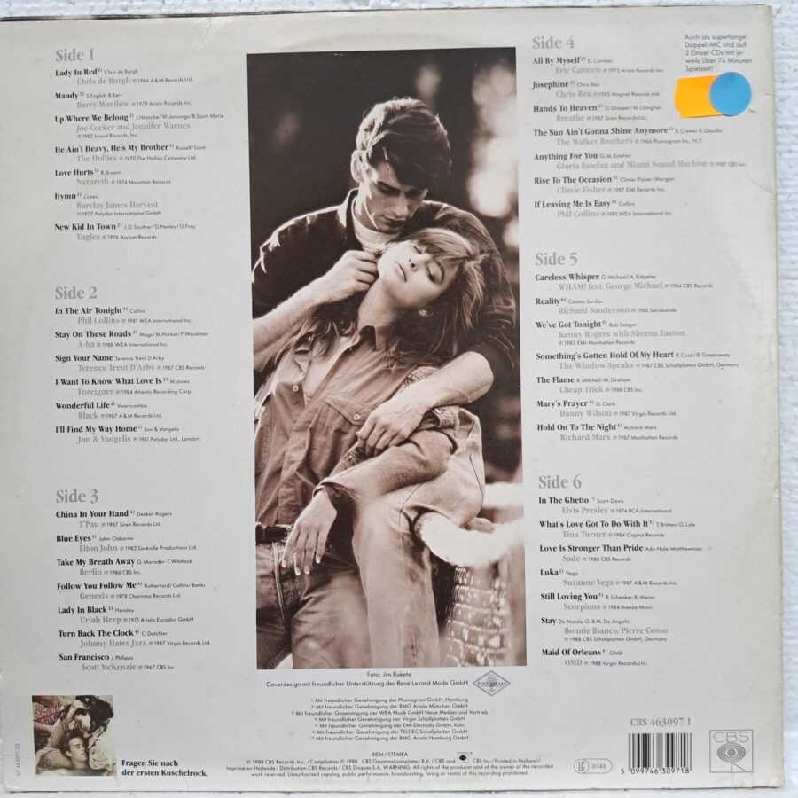 Kuschelrock 2 Compilatie 3lp Disc VINIL LP VG VG-