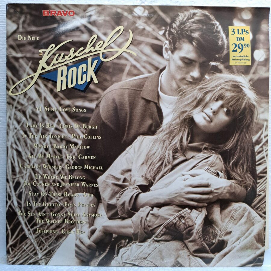 Kuschelrock 2 (3LP) Nazareth, Sade, OMD, Scorpions Chris Rea, A-HA, Chris de Burgh, Berlin, T-pau, Foreigner, Black Uriah Heep, Terence Trent D’Arby Disc VINIL LP VG+ (box2)