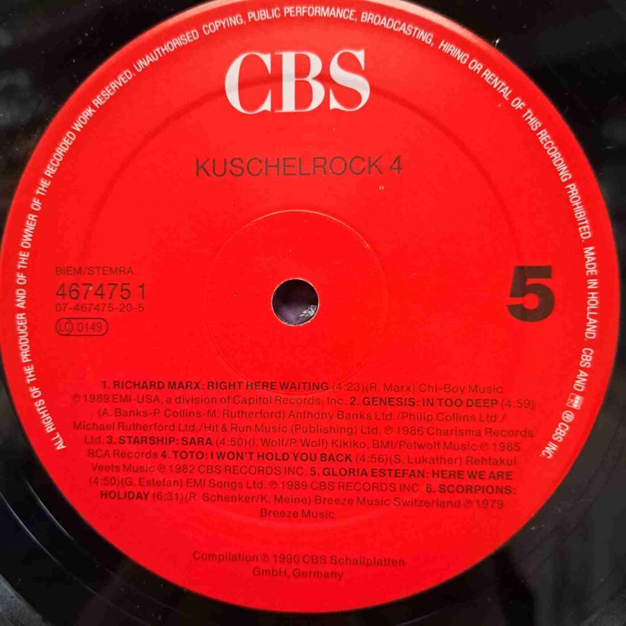 Kuschelrock 4 (1) Kuschelrock 4 – Disc Vinil 3LP EX – Roxette, Michael Bolton, Sinead O’Connor, Gary Moore, Simon & Garfunkel, Styx, Marillion, Depeche Mode, Robin Beck – Disc Vinil LP