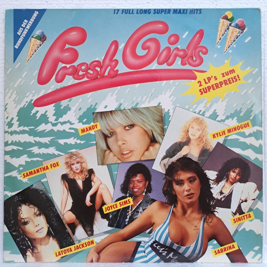 Kylie Minogue - The Three Degrees - Sinitta - Samantha Fox, Princess, Joyce Sims, Sabrina, Latoya Jackson, Mandy - Fresh Girls 2 x Disc VINIL 2LP EX