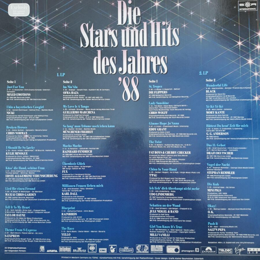 Lot Compilatii 4 bucati 9 discuri !!! Kuschelrock Pop-Rock Soul Disco ... Disc VINIL LP VG VG+ (DM18) Black - T'Pau - Ofra Haza - Mixed Emotions - Plil Collins - a-ha -Eric Carmen- Scorpions - ABC - Billy Idol - The Romantics - Limahl Queen - UB 40 - OMD - U2 ...