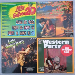 Latin - Western - Italia - 20 Hits - Disc VINIL (DM8) 4LP VG VG+ Copa Cabana - La Bamba - Guantanamera - Tequila, Culture Club, Toto, F R David, Ultravox, Toto Cutugno, Ricchi E Poveri ...