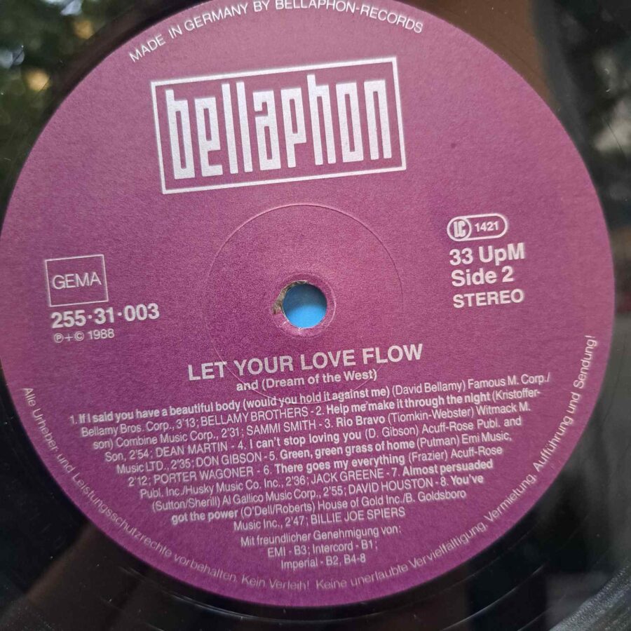 Let Your Love Flow And (Dream Of The West) – Disc Vinil LP VG+ (lotG) - Don Williams, Bob Luman, Kenny Rogers, Jack Greene, David Houston
