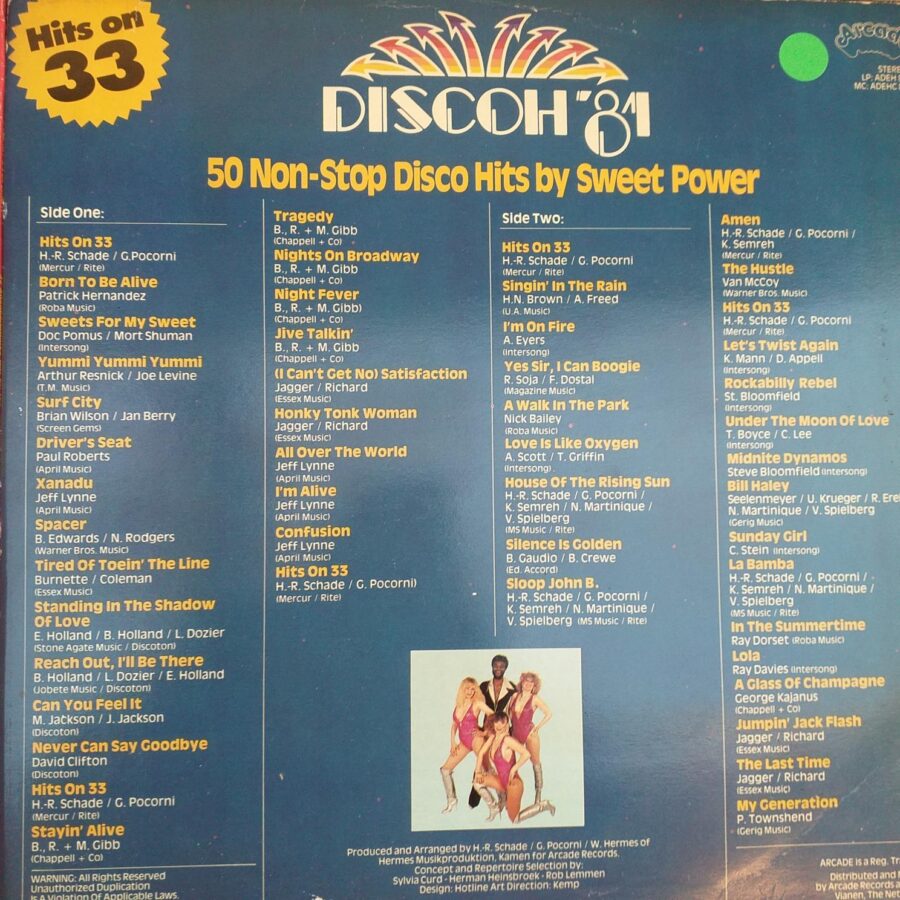 Lot Compilatii 4 bucati Italiana 50 non stop disco megamix Disc VINIL LP VG VG+ (7) Al Bano Romina Power Ricchi e Poveri - Pupo - Alice - Blondie - Ottawan- Toto - Black - Bangels - Nina Simone - New Order ...