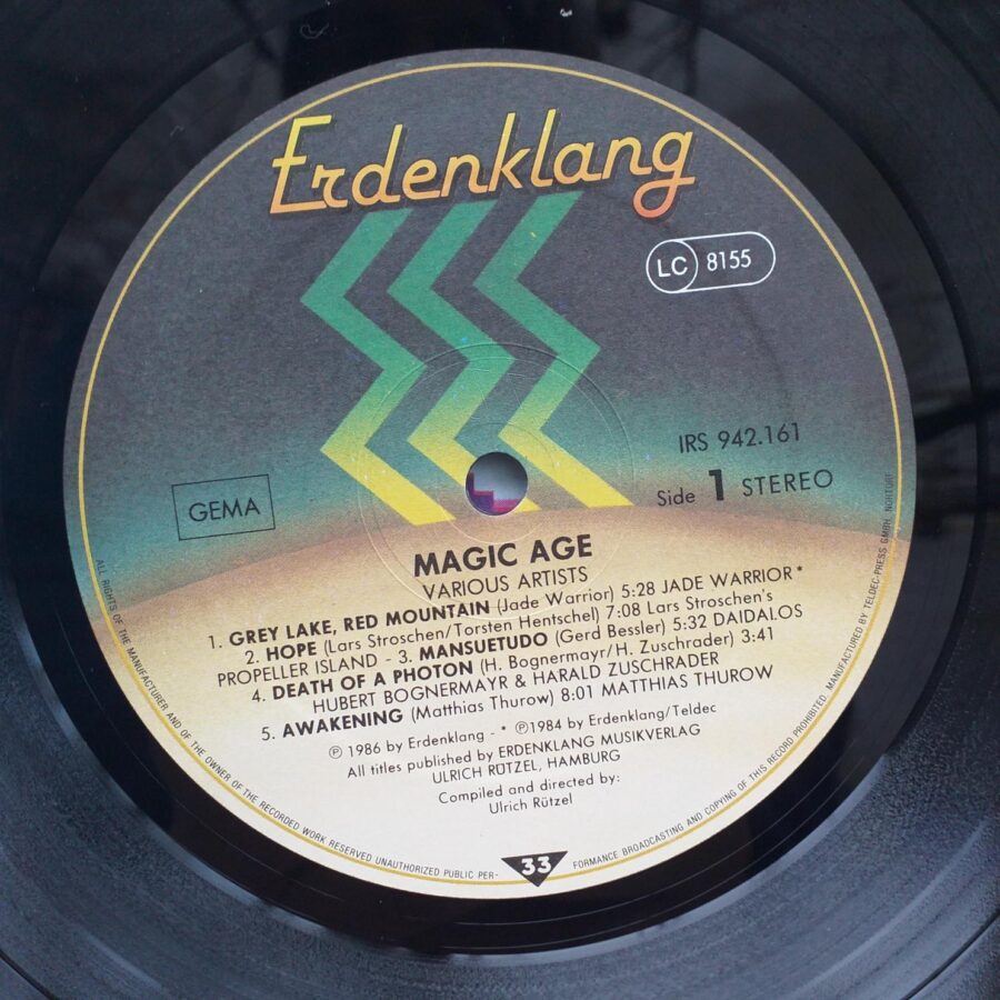 Magic Age Disc VINIL LP VG+ Hubert Bognermayr & Harald Zuschrader, Jade Warrior , Propeller Island, Kristian Schultze