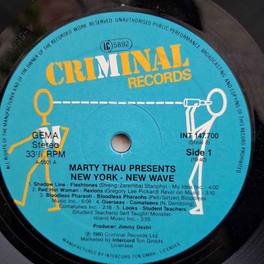 Marty Thau Presents 2x5 Disc VINIL LP VG+ (box6)