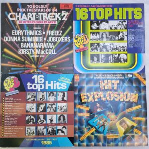 Modern Talking Modern Talking, Fancy, Billy Idol, Wham, Bananarama, Eurythmics, Talk Talk, Tina Turner,Alice Kim Wilde, Gombay Dance Band, Rocci E Poveri 4 Compilatii Disc VINIL LP VG VG+ (box6:4)