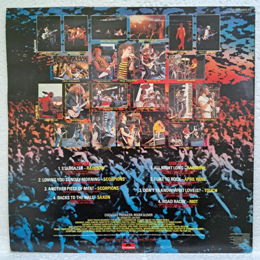 Monsters Of Rock – Disc Vinil LP VG+ (lotB) UK - Scorpions, Rainbow, April Wine, Touch, Riot