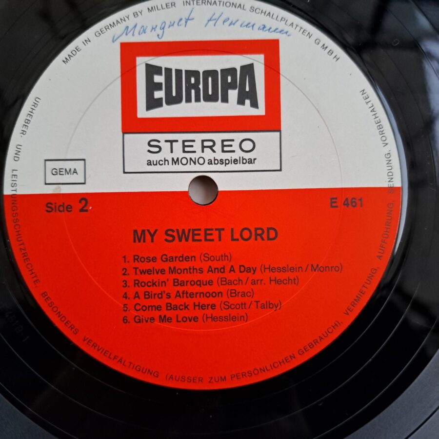 My Sweet Lord Disc VINIL LP VG Electric Food - Susan Roberts - The Scott Allison Choir - The Children Of Quechua - Corporal Gander's Fire Dog Brigade Corporal Gander's Fire Dog Brigade