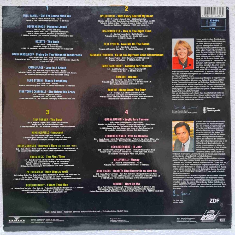 Peter's Pop Show – Depeche Mode, Roxette, David Hasselhoff, Blue System, Tina Turner - Disc Vinil 2LP VG+ (lotM) - 303 664