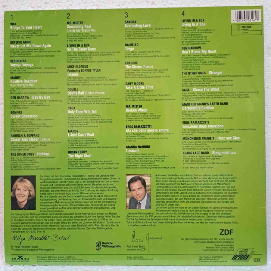 Peter's Pop-Show – Depeche Mode, Mandy, Saga, Dalbello, Den Harrow – Disc Vinil 2LP VG VG+ (lotH) - 303 165