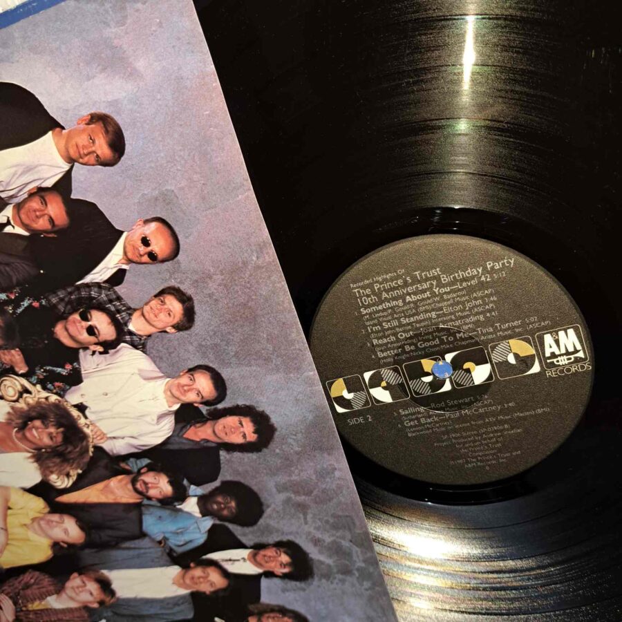 Recorded Highlights Of The Prince's Trust 10th Anniversary Birthday Party – Disc Vinil LP VG+ (lotI) - Dire Straits, Level 42, Elton John, Tina Turner