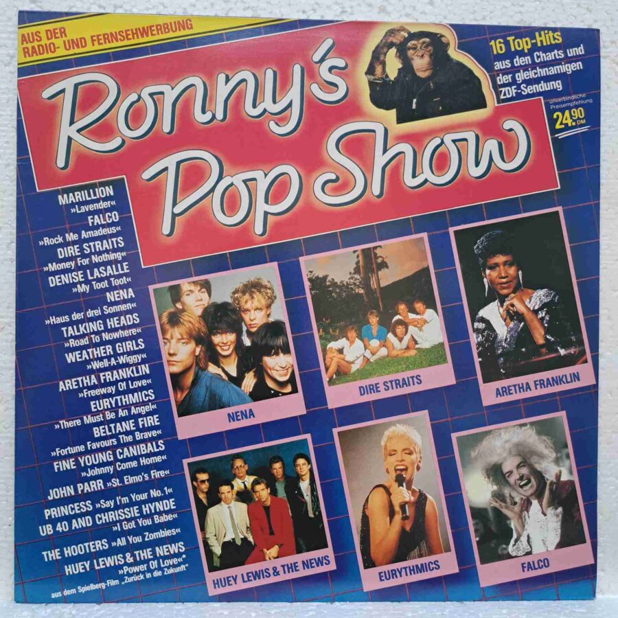 Ronny's Pop Show – Disc Vinil LP VG+ Falco, UB 40, Dire Straits, Princess, Eurythmics (LOT)