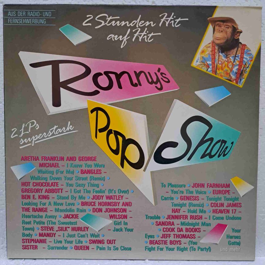 Ronny's Pop Show 9 – Disc Vinil 2LP VG+ (lotI) - Queen, Hot Chocolate, Genesis, Sandra, Europe