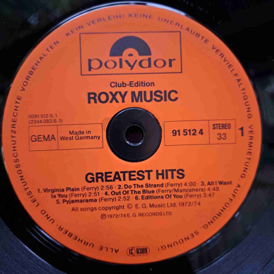 Roxy Music – Greatest Hits – Disc Vinil LP VG VG+ (lotH)