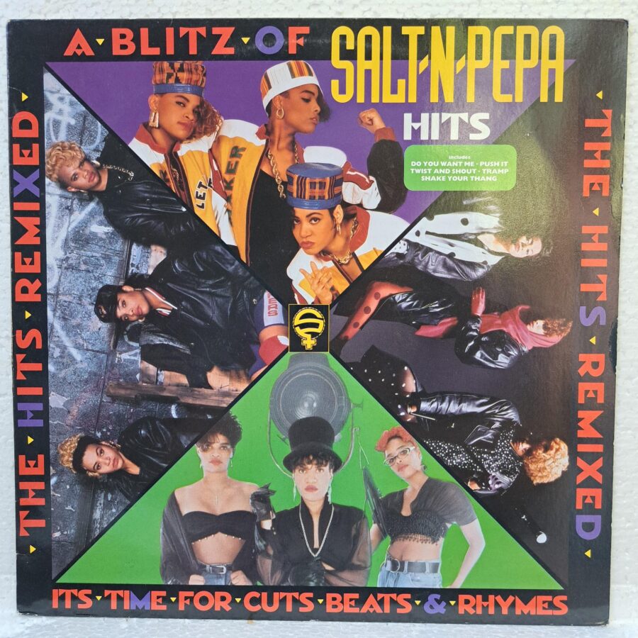 Salt 'N' Pepa – A Blitz Of Salt 'N' Pepa Hits - The Hits Remixed (It's Time For Cuts, Beats & Rhymes) – Disc Vinil LP VG VG+ (lotC)