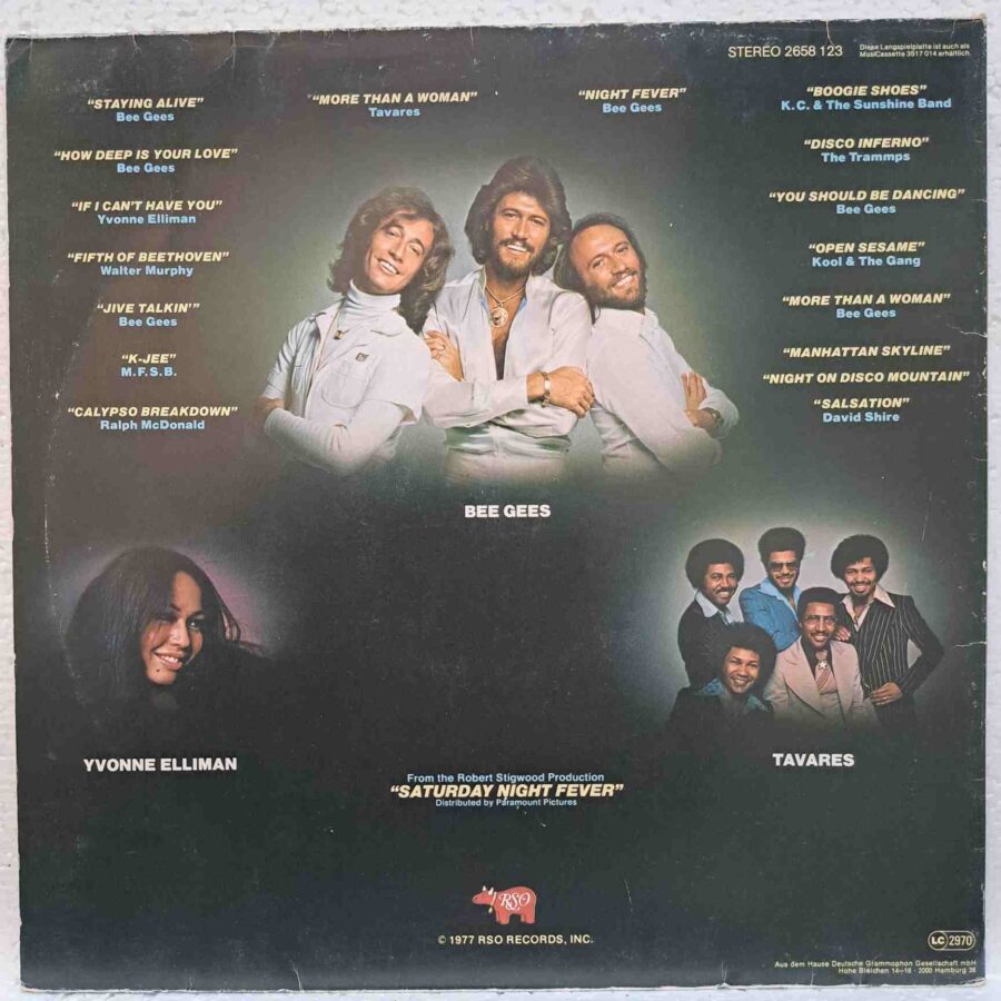 Saturday Night Fever (The Original Movie Sound Track) – Bee Gees, Tavares, David Shire, Bill Oakes, MFSB - Disc Vinil 2LP VG VG+ (lotH) - 26 58 123