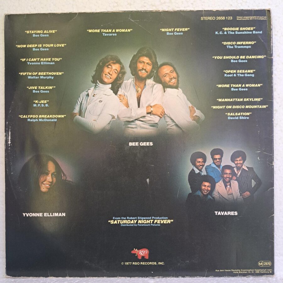 Saturday Night Fever (The Original Movie Sound Track) – Disc Vinil LP VG+ (lotB) - Bee Gees, Walter Murphy, Yvonne Elliman, David Shire, Ralph McDonald, The Trammps
