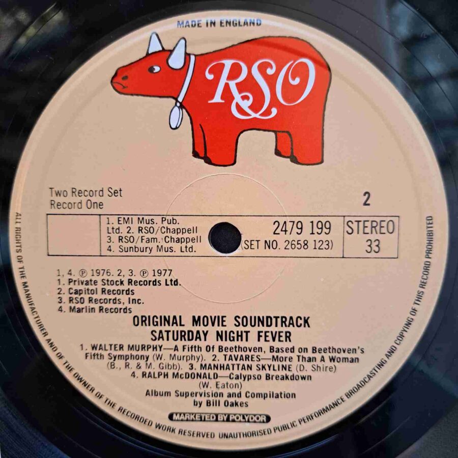 Saturday Night Fever (The Original Movie Sound Track) - Bee Gees, Tavares, M.F.S.B, Bill Oakes - Disc Vinil 2LP EX