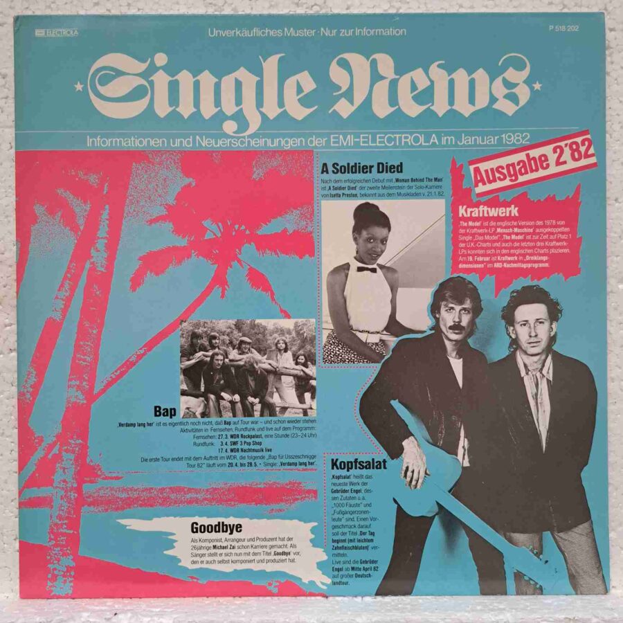 Single News 2/82 - Al Bano & Romina Power, Aruba, Captain Keen, BAP, Michael Zai - Disc Vinil LP VG+ (lotM) - P 518 202