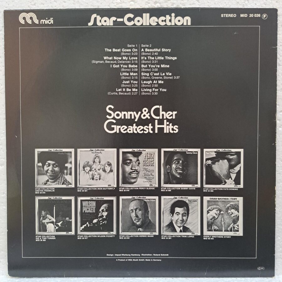 Sonny & Cher – Greatest Hits – Disc Vinil LP VG+ (lotB)