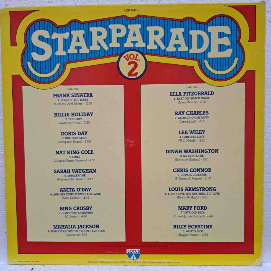 Starparade Vol.2 - Disc Vinil LP VG+ (lotG) - Frank Sinatra, Anita O'Day, Ella Fitzgerald, Louis Armstrong