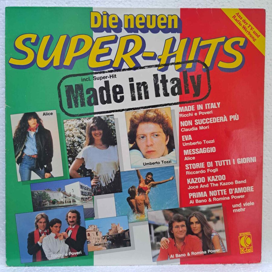 Super-Hits - Made In Italy – Disc Vinil LP VG+ (lotG) - Ricchi E Poveri, Umberto Tozzi, Al Bano & Romina Power, Alice, Pupo