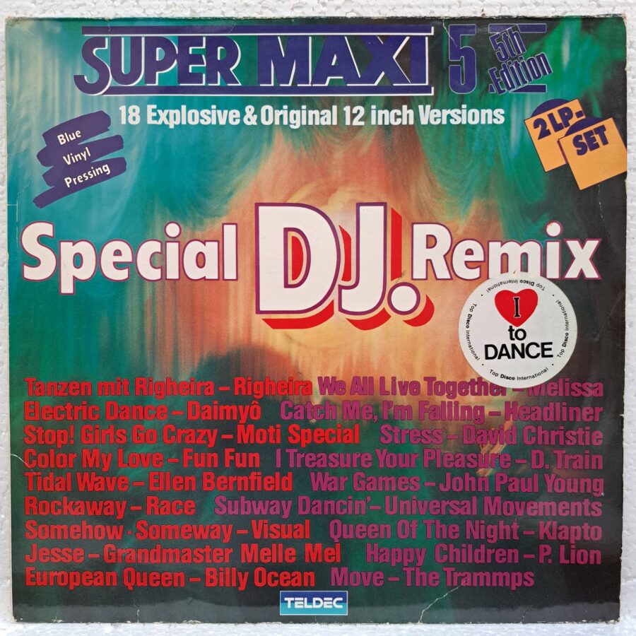 Super Maxi 5 COLORAT TRANSPARENT (Special DJ. Remix) – Disc Vinil 2LP VG (lotD) - Billy Ocean, P. Lion, Fun Fun, Melissa, Ellen Bernfeld, D. Train  rezervat  Cristian pana in data de 09 08, dupa aceasta data daca mai este puteti cumpara !