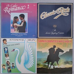 Super compilati - Love Songs - Country - Classic Rock - Disc VINIL (DM10) 4 LP VG VG+ Engelbert, Chris Rea, Tom Jones, Richard Clayderman, Dolly Parton, Bonnie Bianco, Adriano Celentano