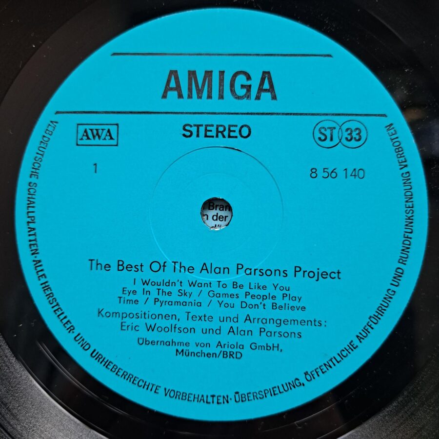 The Alan Parsons Project – The Best Of The Alan Parsons Project Disc Vinil LP VG VG+ (lotC)