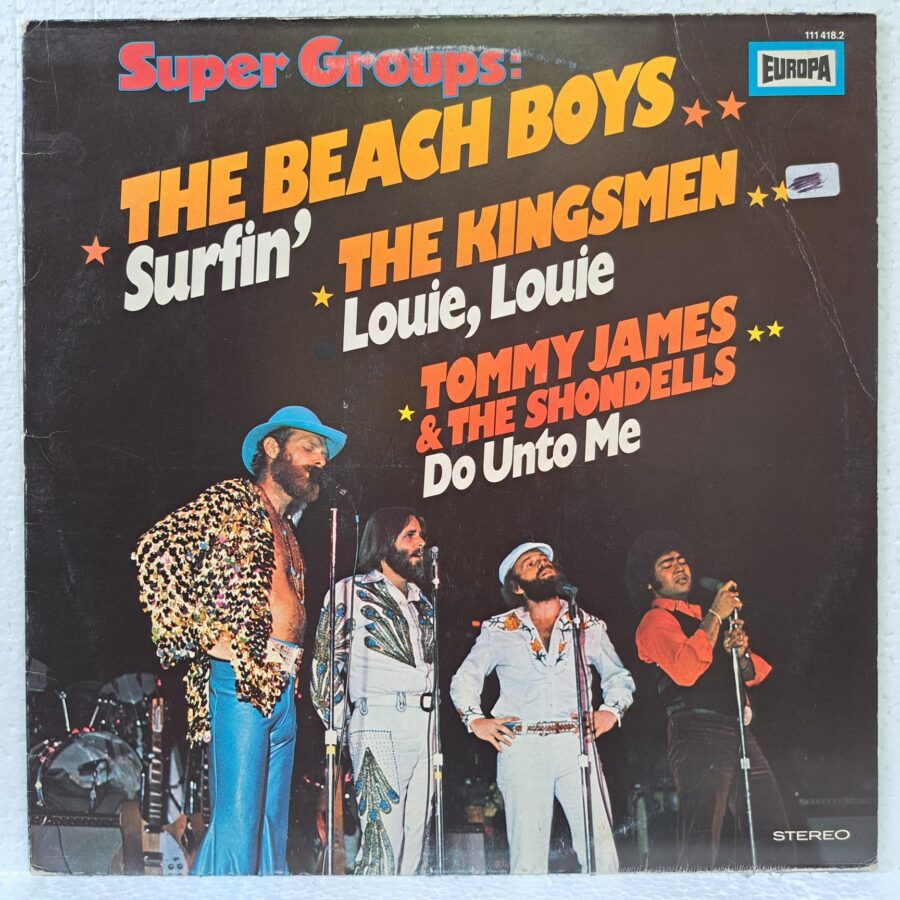 The Beach Boys, The Kingsmen, Tommy James & The Shondells – Super Groups - Disc Vinil LP VG VG+ (lotC)