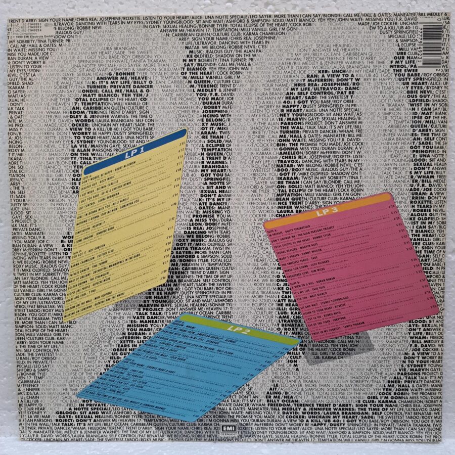 The Best Of 1980-1990 Vol. II – Disc Vinil 3LP VG+ (lotB) - Tina Turner, Milli Vanilli, Billy Ocean, Bonnie Tyler, Roxette, Marvin Gaye