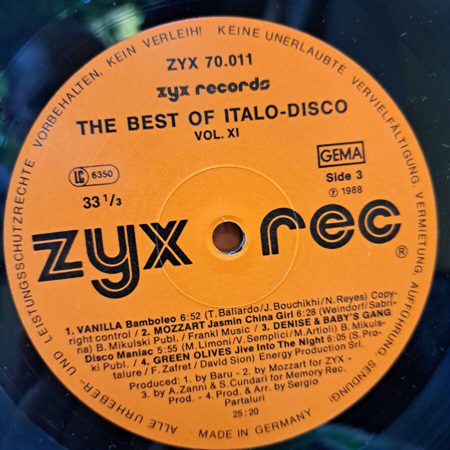 The Best Of Italo-Disco Vol. 11 – Disc Vinil LP VG+ (lotD) - David Lyme, Koto, Francesco Napoli, Mike Hazzard, Vanilla Mozzart